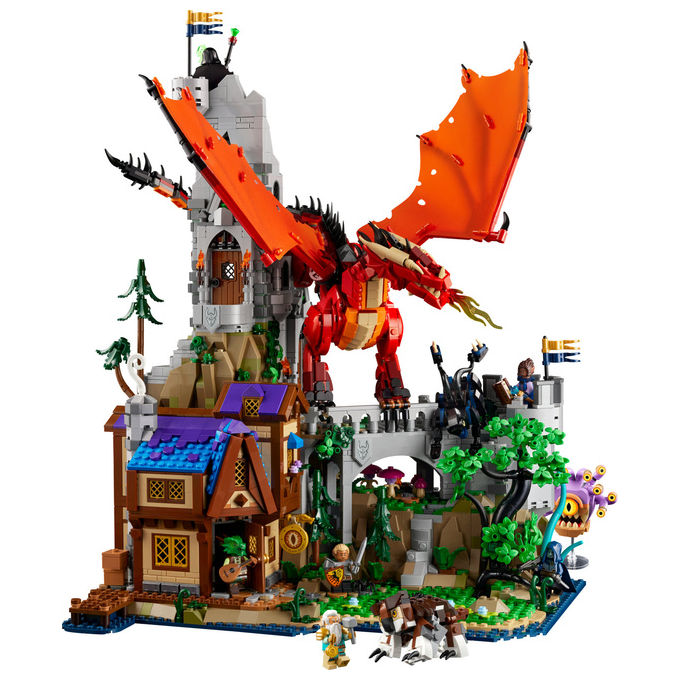 Lego Ideas, Dungeons and Dragons: Il Racconto del Drago Rosso, Set da Costruzione, 3745 Pezzi