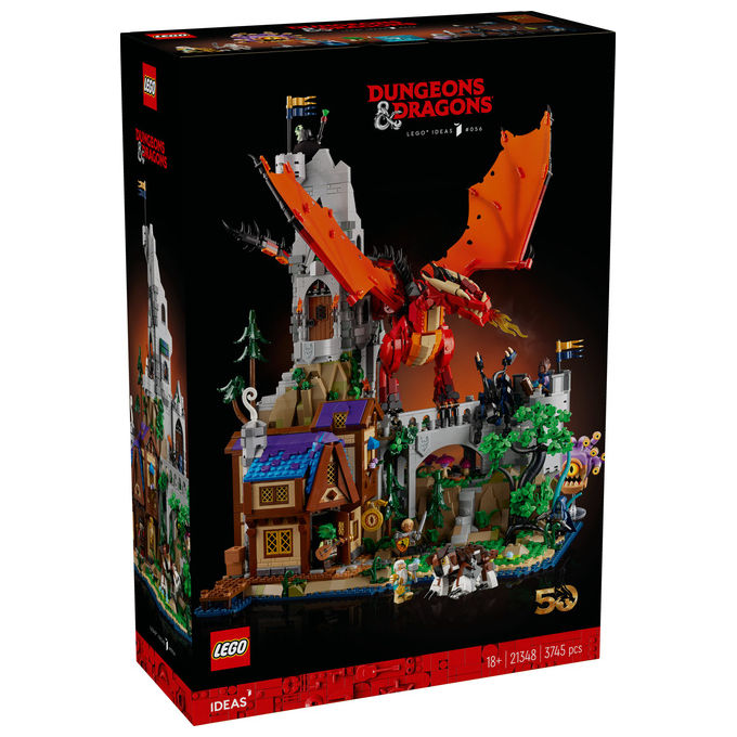Lego Ideas, Dungeons and Dragons: Il Racconto del Drago Rosso, Set da Costruzione, 3745 Pezzi