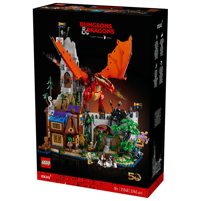 Lego Ideas, Dungeons and Dragons: Il Racconto del Drago Rosso, Set da Costruzione, 3745 Pezzi