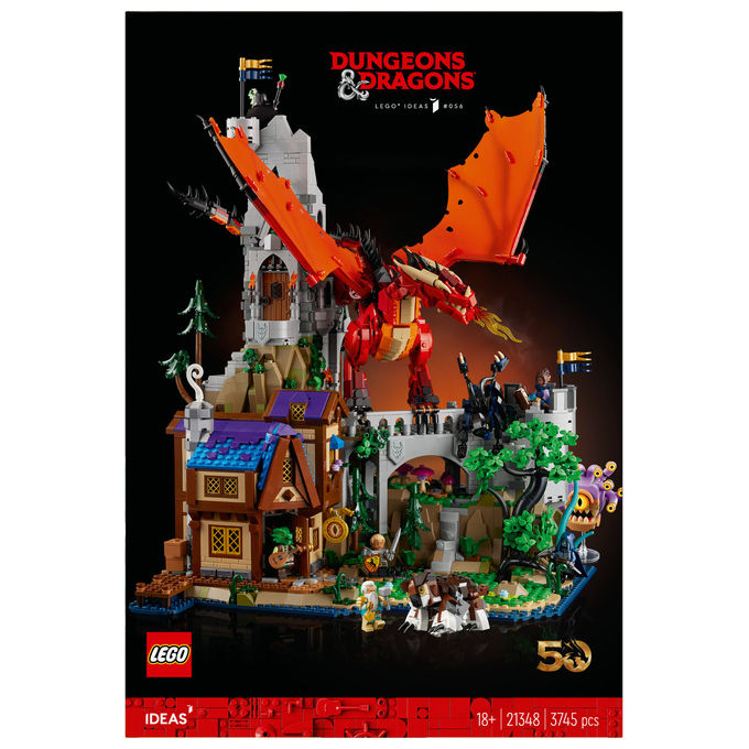 Lego Ideas, Dungeons and Dragons: Il Racconto del Drago Rosso, Set da Costruzione, 3745 Pezzi