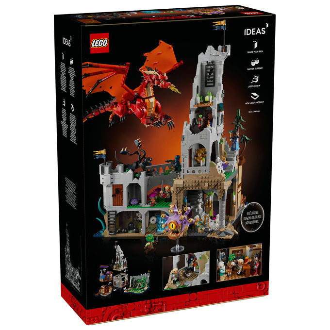 Lego Ideas, Dungeons and Dragons: Il Racconto del Drago Rosso, Set da Costruzione, 3745 Pezzi