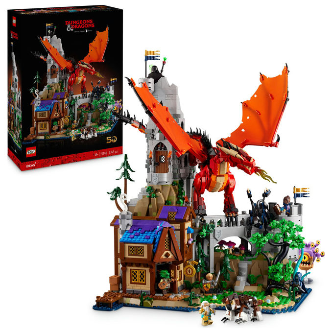Lego Ideas, Dungeons and Dragons: Il Racconto del Drago Rosso, Set da Costruzione, 3745 Pezzi