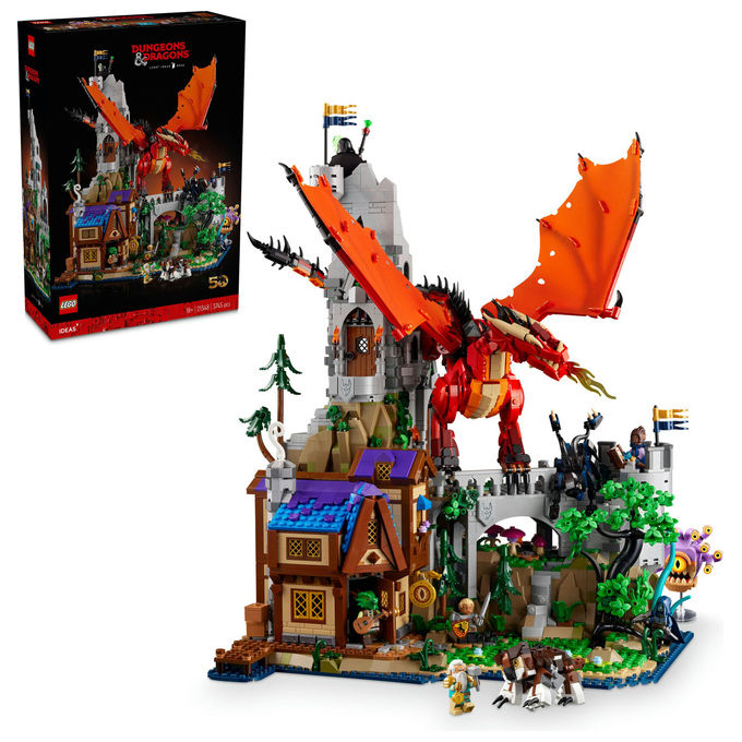 Lego Ideas, Dungeons and Dragons: Il Racconto del Drago Rosso, Set da Costruzione, 3745 Pezzi