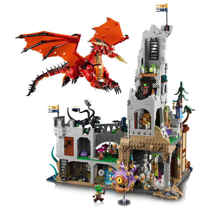 Lego Ideas, Dungeons and Dragons: Il Racconto del Drago Rosso, Set da Costruzione, 3745 Pezzi