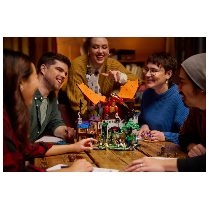 Lego Ideas, Dungeons and Dragons: Il Racconto del Drago Rosso, Set da Costruzione, 3745 Pezzi