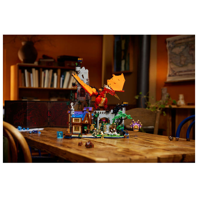Lego Ideas, Dungeons and Dragons: Il Racconto del Drago Rosso, Set da Costruzione, 3745 Pezzi