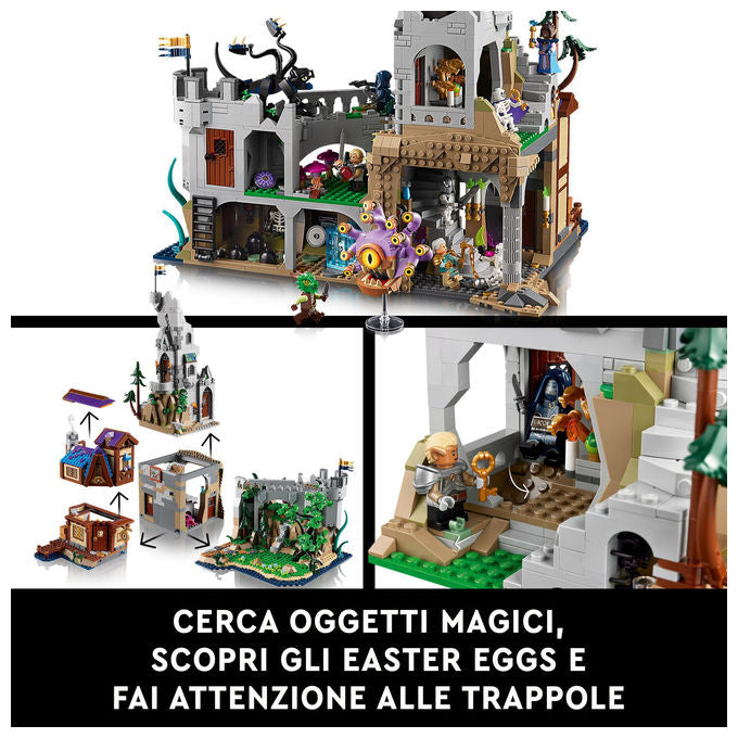 Lego Ideas, Dungeons and Dragons: Il Racconto del Drago Rosso, Set da Costruzione, 3745 Pezzi