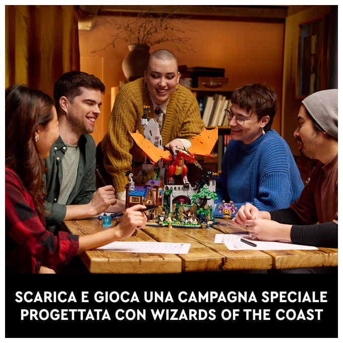 Lego Ideas, Dungeons and Dragons: Il Racconto del Drago Rosso, Set da Costruzione, 3745 Pezzi