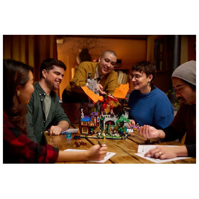 Lego Ideas, Dungeons and Dragons: Il Racconto del Drago Rosso, Set da Costruzione, 3745 Pezzi