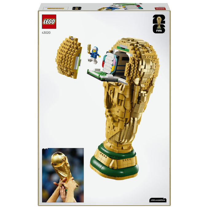 Lego, Trofeo Ufficiale Coppa del Mondo FIFA 43020, Set da Costruzione, 2842 Pezzi