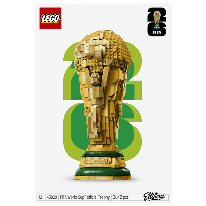 Lego, Trofeo Ufficiale Coppa del Mondo FIFA 43020, Set da Costruzione, 2842 Pezzi