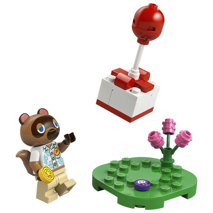 Lego, Tom Nook con Regalo Volante, Multicolore, 33 Pezzi
