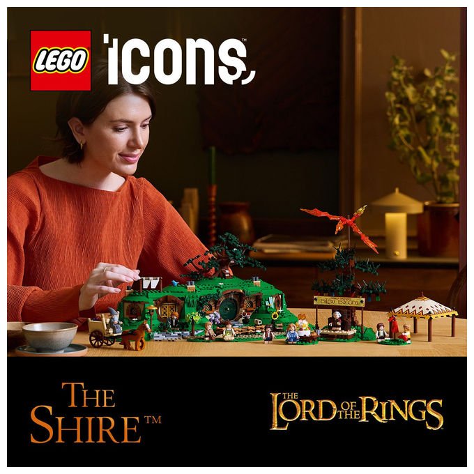 Lego Icons, Il Signore degli Anelli: La Contea, Set da costruzione, 2017 Pezzi