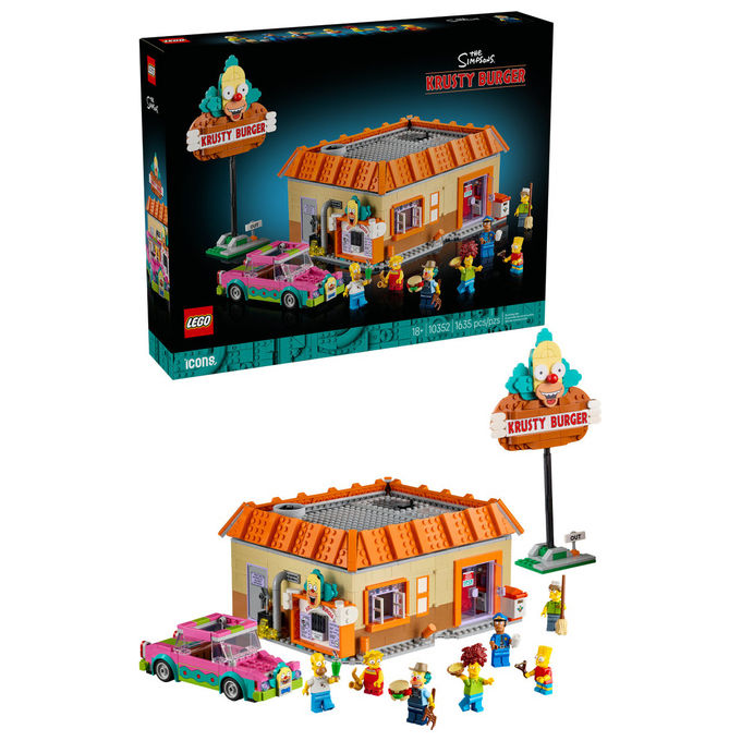 Lego, Krusty Burger The Simpsons, Icons, Set da Costruzione, 1635 Pezzi