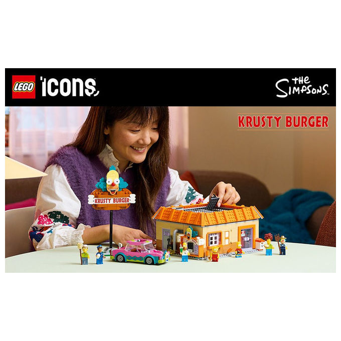 Lego, Krusty Burger The Simpsons, Icons, Set da Costruzione, 1635 Pezzi