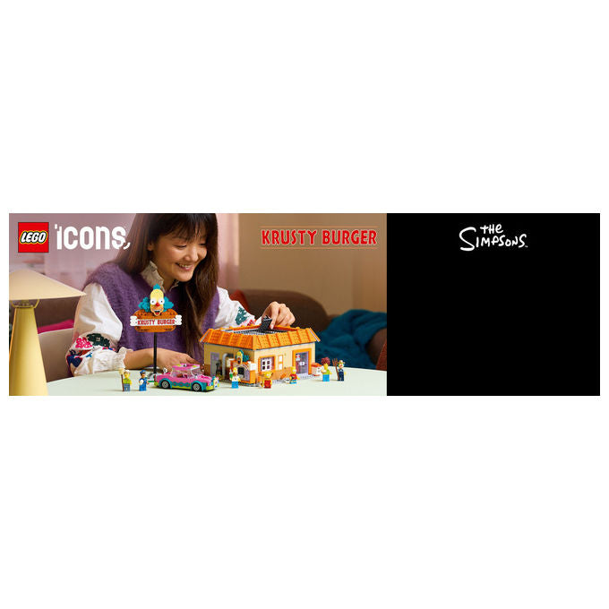 Lego, Krusty Burger The Simpsons, Icons, Set da Costruzione, 1635 Pezzi