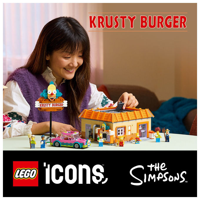 Lego, Krusty Burger The Simpsons, Icons, Set da Costruzione, 1635 Pezzi