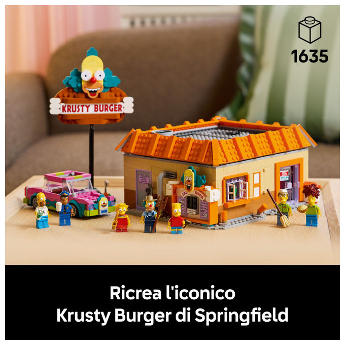 Lego, Krusty Burger The Simpsons, Icons, Set da Costruzione, 1635 Pezzi