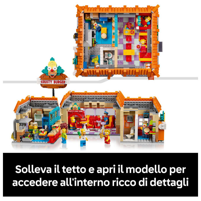 Lego, Krusty Burger The Simpsons, Icons, Set da Costruzione, 1635 Pezzi