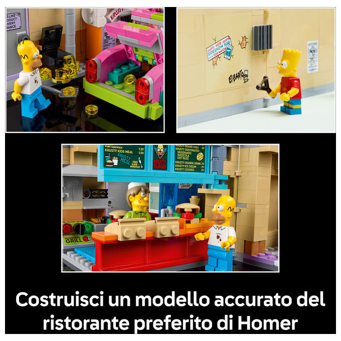 Lego, Krusty Burger The Simpsons, Icons, Set da Costruzione, 1635 Pezzi