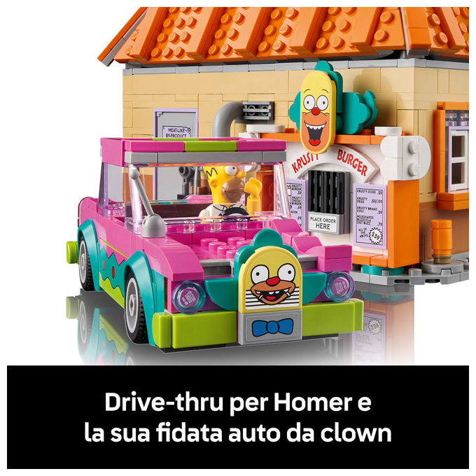 Lego, Krusty Burger The Simpsons, Icons, Set da Costruzione, 1635 Pezzi