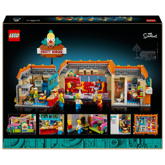 Lego, Krusty Burger The Simpsons, Icons, Set da Costruzione, 1635 Pezzi