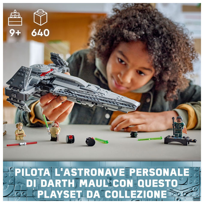 Lego, Star Wars Sith Infiltrator di Darth Maul, Set costruzioni, 640 pz