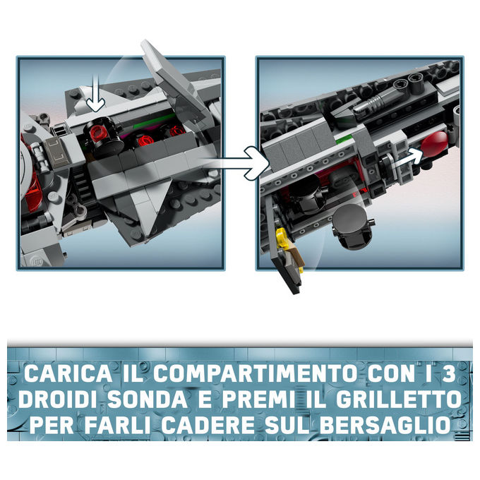 Lego, Star Wars Sith Infiltrator di Darth Maul, Set costruzioni, 640 pz