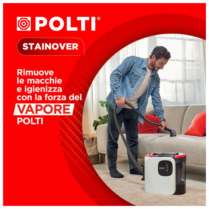 Polti StainOver SC30 Lavatappeti e Smacchiatore a Vapore 4 in 1