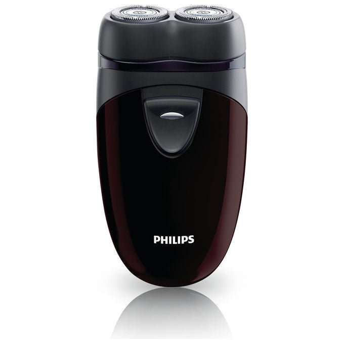 Philips, Rasoio Elettrico PQ206-18, Nero Bordeaux, Sistema di Rasatura Rotatorio CloseCut