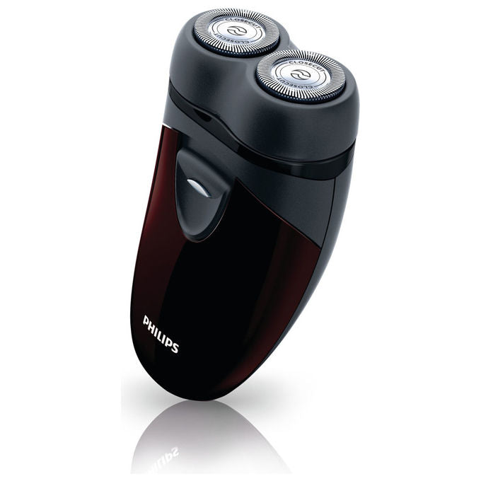 Philips, Rasoio Elettrico PQ206-18, Nero Bordeaux, Sistema di Rasatura Rotatorio CloseCut
