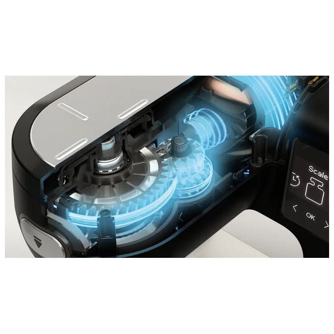 Bosch Serie 6 MUMS6ZS34, Macchina da Cucina 1600W, Nero, Inox spazzolato, Ciotola 5.5L