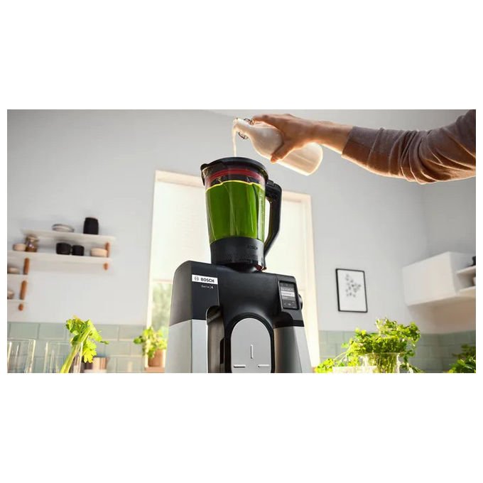 Bosch Serie 6 MUMS6ZS34, Macchina da Cucina 1600W, Nero, Inox spazzolato, Ciotola 5.5L