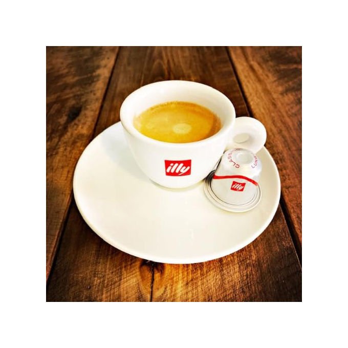 Illy, 50 Capsule Caffe', Miscela Classico, Compatibili con Nespresso, In Alluminio
