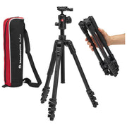 Manfrotto Befree Advanced AS, Treppiede, Con Chiusura a Leva, Compatibile Arca - Swiss, Kit Alluminio per Fotocamere DSLR - Yeppon