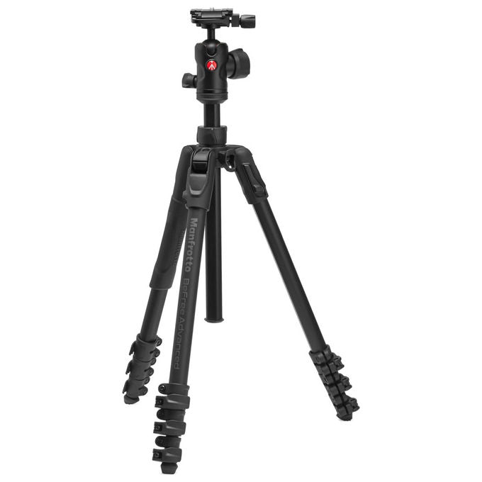 Manfrotto Befree Advanced AS, Treppiede, Con Chiusura a Leva, Compatibile Arca - Swiss, Kit Alluminio per Fotocamere DSLR - Yeppon