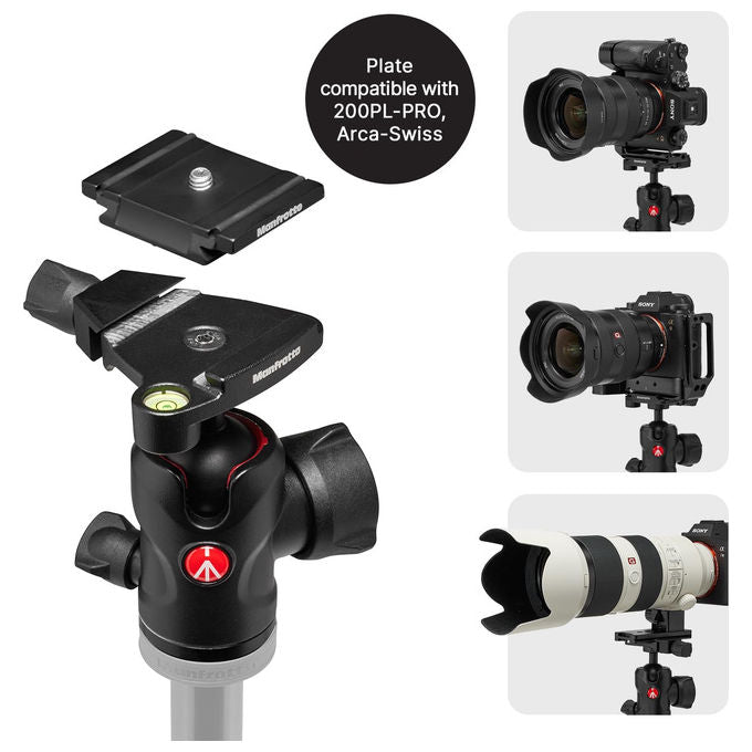 Manfrotto Befree Advanced AS, Treppiede, Con Chiusura a Leva, Compatibile Arca - Swiss, Kit Alluminio per Fotocamere DSLR - Yeppon