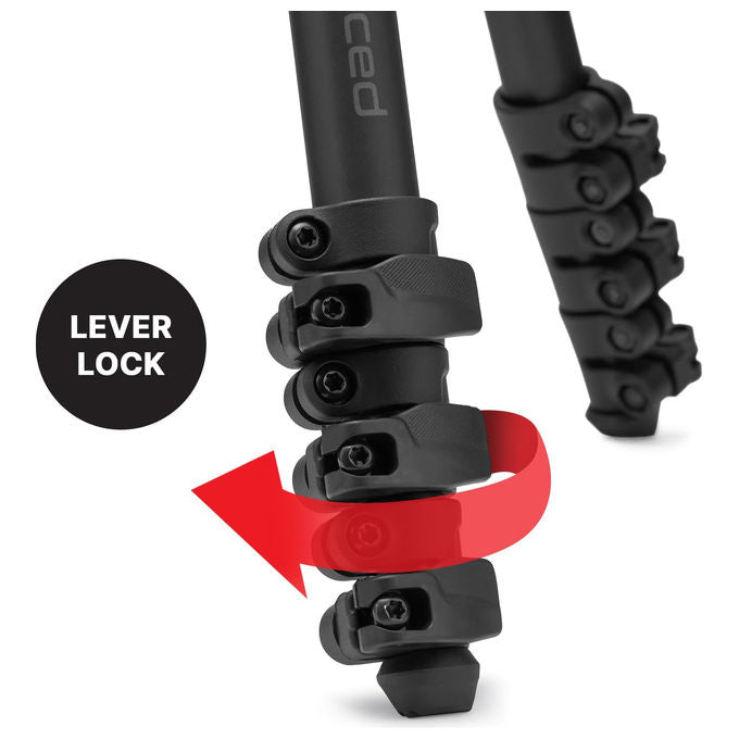 Manfrotto Befree Advanced AS, Treppiede, Con Chiusura a Leva, Compatibile Arca - Swiss, Kit Alluminio per Fotocamere DSLR - Yeppon