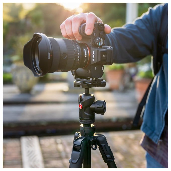 Manfrotto Befree Advanced AS, Treppiede, Con Chiusura a Leva, Compatibile Arca - Swiss, Kit Alluminio per Fotocamere DSLR - Yeppon