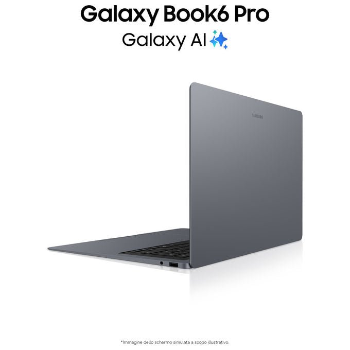 Samsung, Galaxy Book6 Pro, 14'', Intel Ultra 7 356H, 32GB RAM, 1TB SSD, Grigio