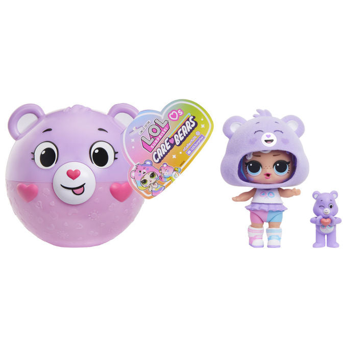 Lol Surprise, Loves Care Bears Tots Asst, Mini Bambola, Colori Assortiti