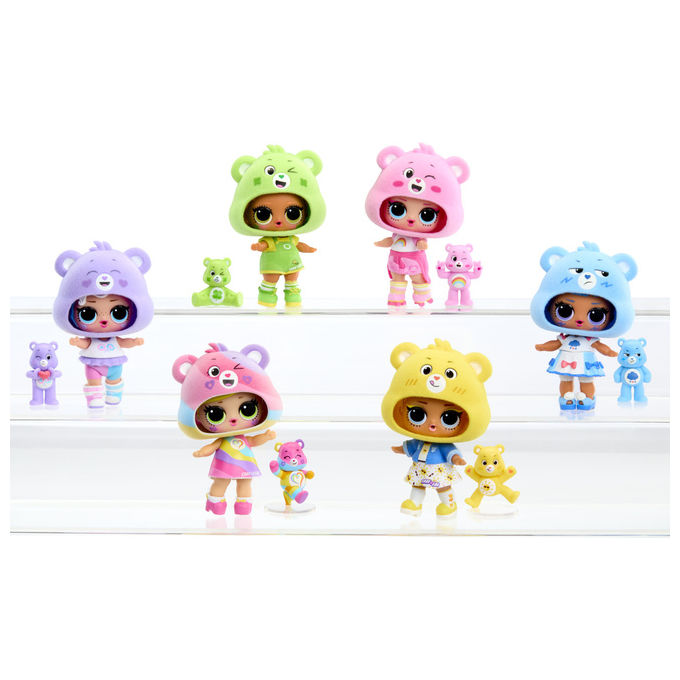 Lol Surprise, Loves Care Bears Tots Asst, Mini Bambola, Colori Assortiti