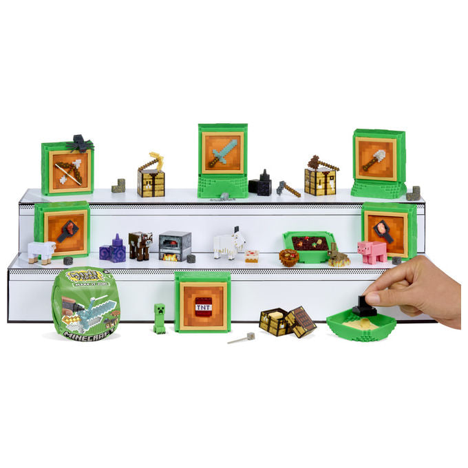 MGA Entertainment, Miniverse Make It Mini Minecraft, Set di figurine giocattolo
