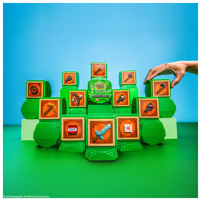 MGA Entertainment, Miniverse Make It Mini Minecraft, Set di figurine giocattolo