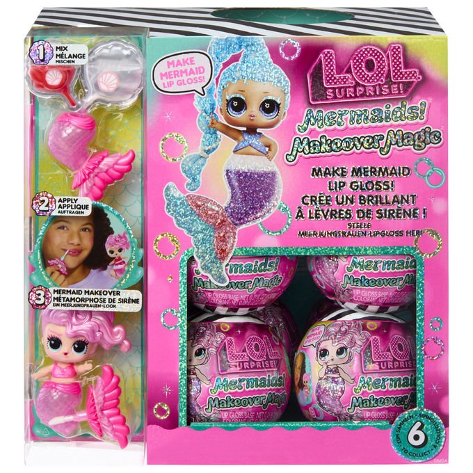 L.O.L. Surprise!, Mermaids! Makeover Magic Tots, Mini Bambola, Multicolore