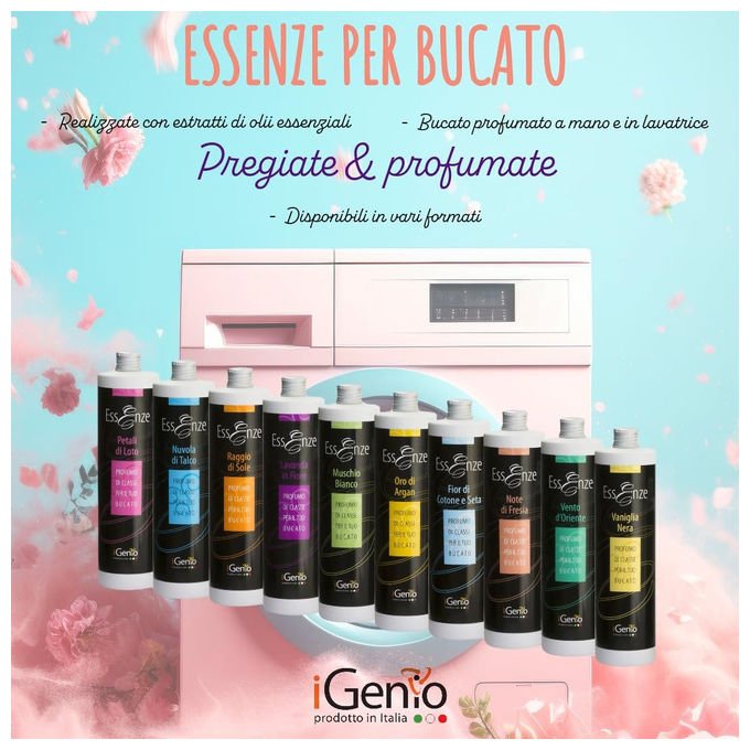 Igenio, Essenza Bucato, Note di Fresia, 500 ml, Fino a 70 lavaggi
