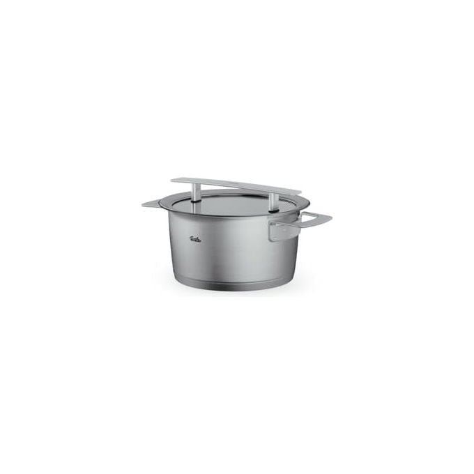 Fissler Pentola Phi Collection 20 cm 3.2 L con Coperchio in Vetro Acciaio Inox Induzione