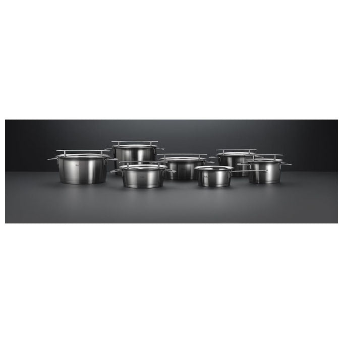 Fissler Casseruola Bassa Phi Collection 20 cm 2.3 Litri con Coperchio in Vetro Acciaio Inox