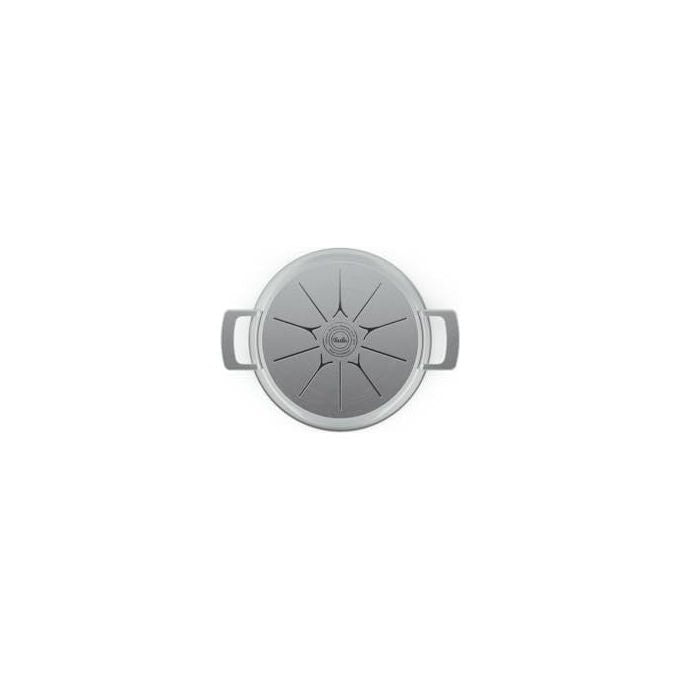Fissler Pentola per Arrosti 24 cm 39 l Acciaio Inox con Coperchio in Vetro Adatta a Induzione