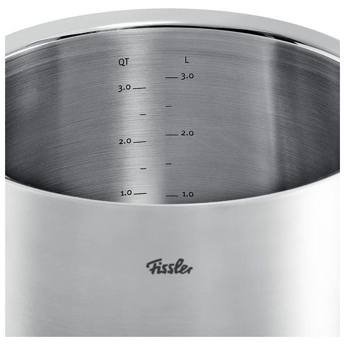Fissler Pentola per Arrosto Original Profi Collection 24 cm 4.6 Litri Acciaio Inox con Coperchio in Vetro